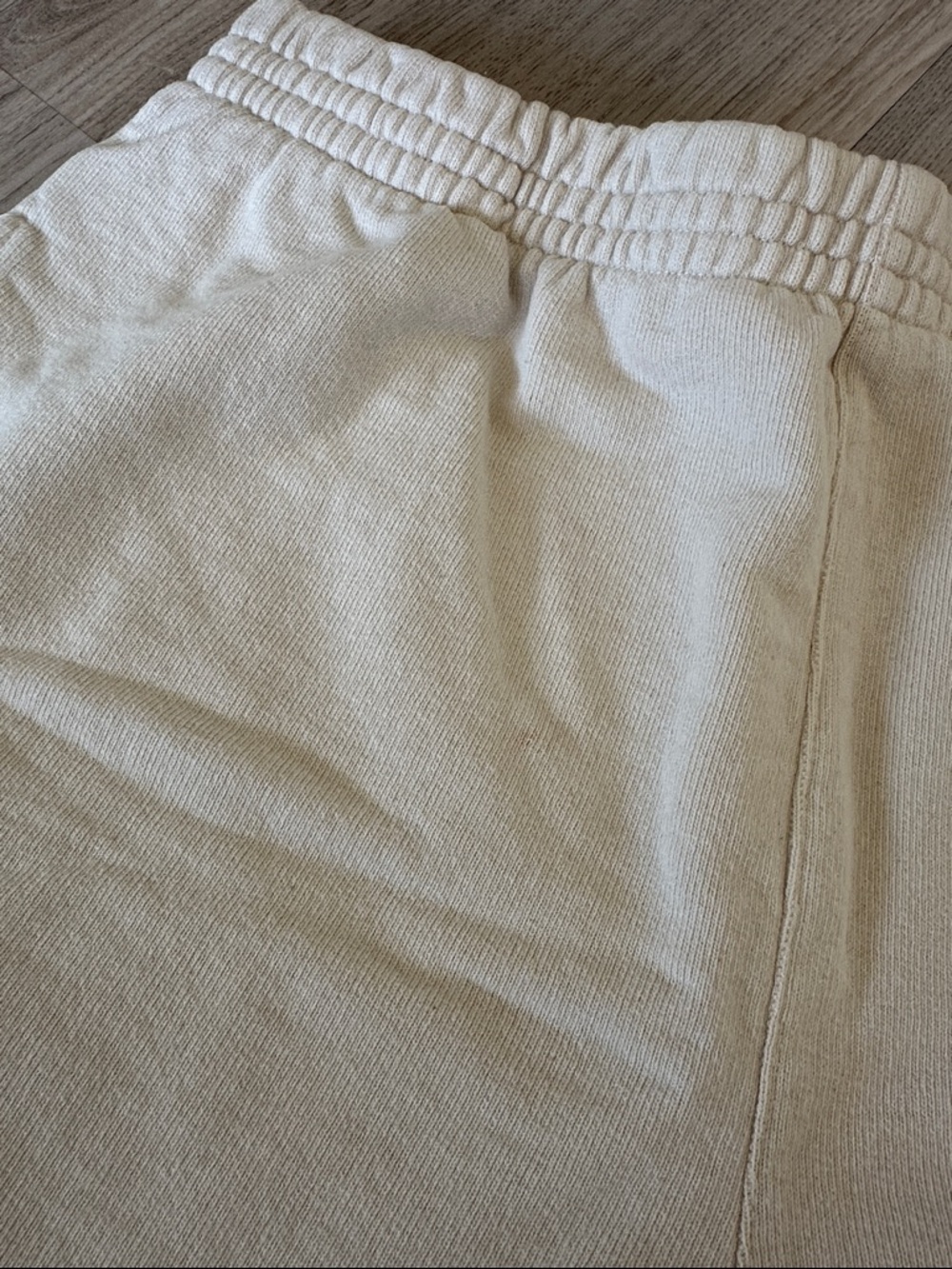 Brandy Melville Cream 'New York' Athletic Shorts - Picture 4 of 6